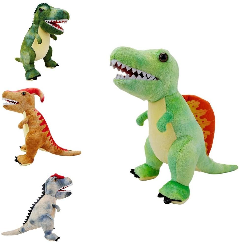 Jucării de pluș adorabile dinozaur, perfecte cadouri de sărbători, Triceratops și T-rex