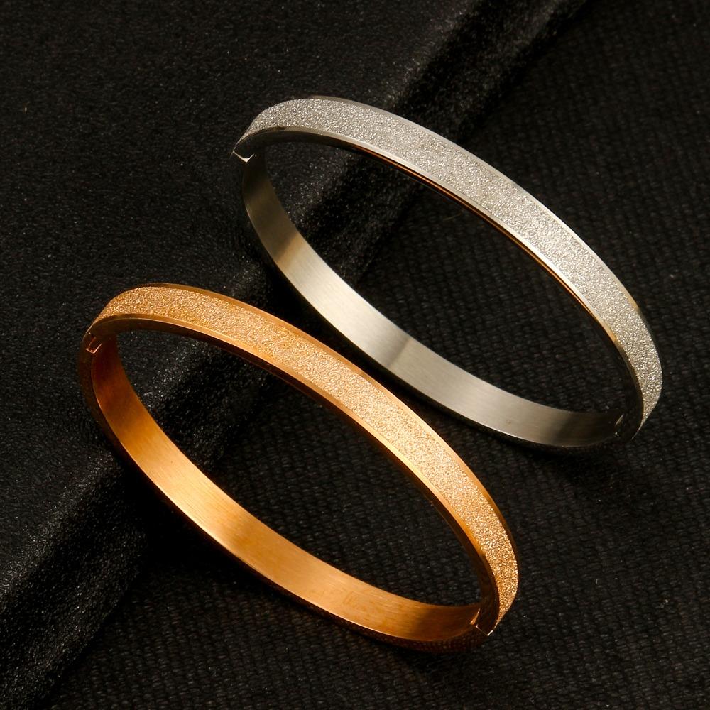 

Сталь Розовое Золото Счастливый Ретро Пряжка Браслет Корейский Стиль Браслет Женский Браслет Модные Ювелирные Изделия