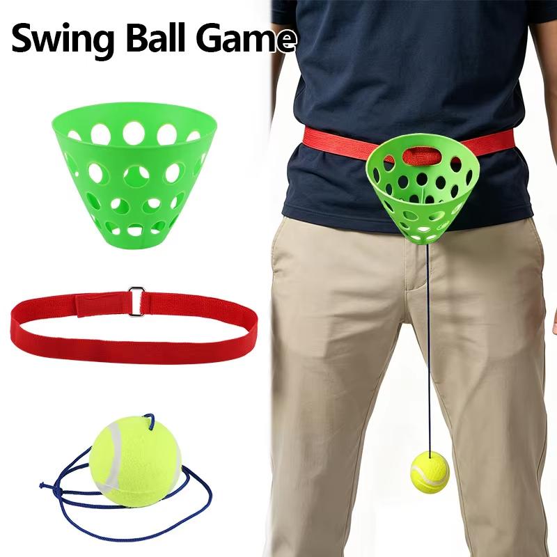 Adult Swinging Ball Game Set No Complicated Setup Fun Play Toy for Family Backyard Summer Birthday Party Outdoor Activities
