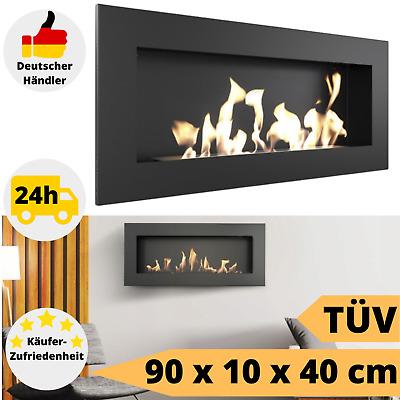 Seinale paigaldatav Bioetanool kamin DELTA SLIM must TÜV 