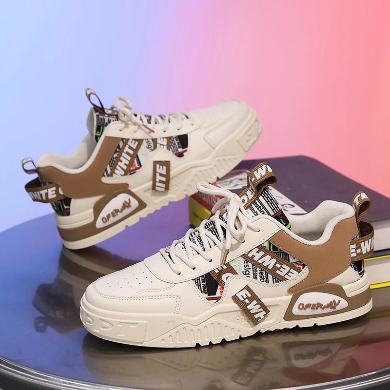 Neu Skateboard Herren Schuhe Sommer Turnschuhe Leder Casual Mode Laufen Outdoor Sport Wandern Tennis Plattform Designer Luxus