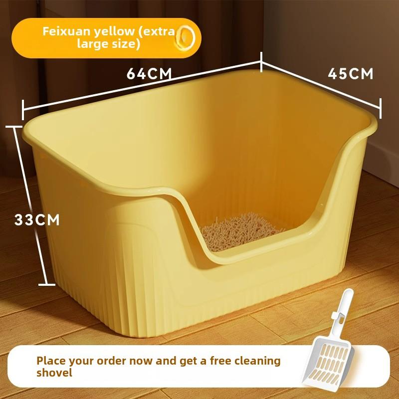 

Гигантский кошачий туалет, большой кошачий туалет, полузакрытый, брызгозащищенный, открытый, очень большой кошачий таз, товары для кукол из штата Мэн pot