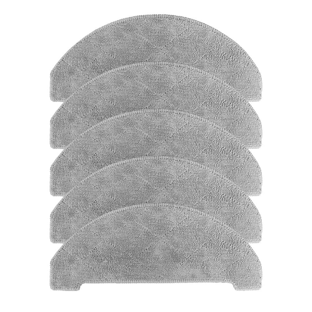 5 Pack of Replacement Mop Cloths Designed for Ultenic For T10 Lite Robot Vacuum Cleaner Quick Installation and Use