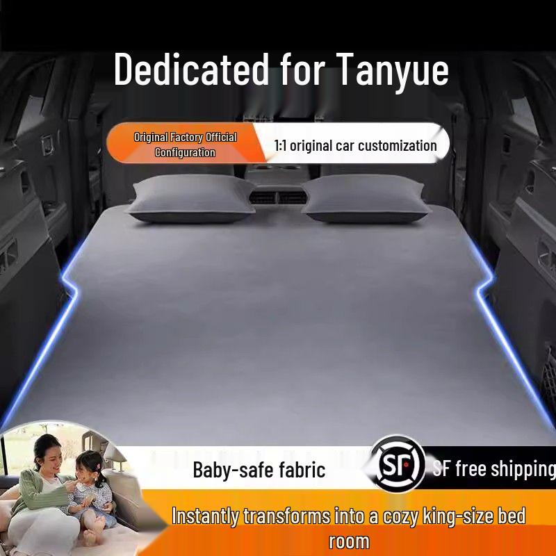 Volkswagen Tayron Trunk Bed Mat: Sleeping Pad for 25 Models - Inflatable Rear Row Car Bed
