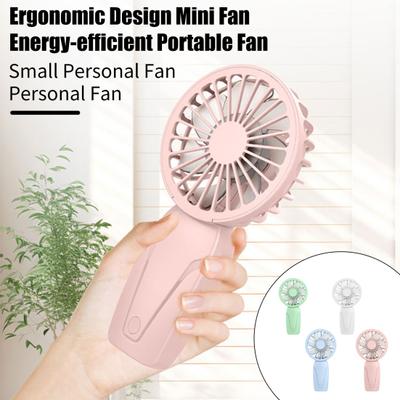 Small Personal Fan Speed Adjustable Strong Airflow Low Noise USB Rechargeable Compact Portable Cooling Fan