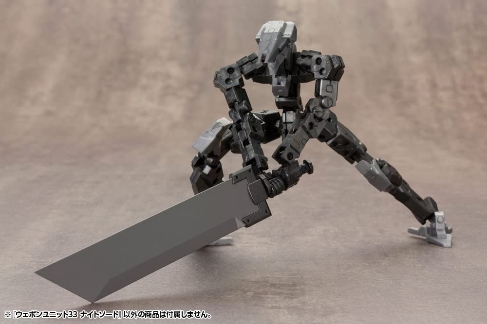 KOTOBUKIYA Modeling Support Goods Weapon Unit 33 Night Sword Total Length 89mm Plastic Model M.S.G Approx. Non-Scale