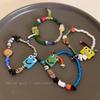 Summer Cute Cartoon Robot Colored Beaded Bracelet