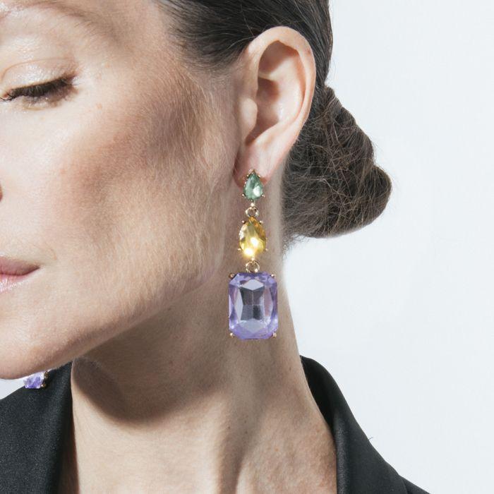 Luxenter Phiaqua Earrings and 18k Gold Plated