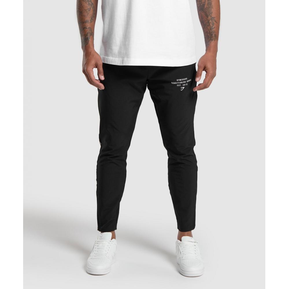 

GYMSHARK Товары для ухода за кожей Тканые джоггеры черные A6A3H BB2J S