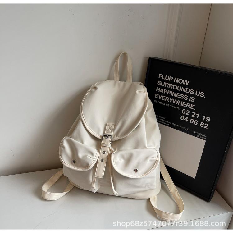 Niche 2025 spring new nylon Oxford cloth women's backpack large capacity simple casual backpack student schoolbag