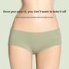 Women's Antibacterial, Seamless, Mid-rise, Breathable, Cute, Triangular Panties for Summer