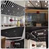 LED Aluminum Square Tube Light - Commercial Spotlight with Super Bright COB Grille Baffle, Single & Double Head Options