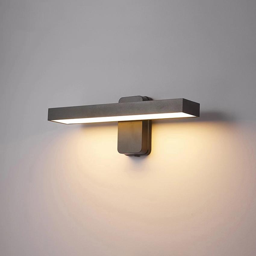 

Outdoor Wall Lamp Waterproof IP65 Aluminum Strip Door Front Light Fixture Super Bright Door Head Light Courtyard Lighting 12W 20cm теплим білим кольором