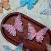 Hair Clip Rhinestones Inlaid Gradient Mesh Yarn 3D Butterfly Decor Side Bang Hair Pin Fairy Girl Hair Accessories