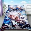 Luffy Duvet Cover Set One Piece Anime Cartoon Bedding Set Quilt Cover Comfortable For Bedroom Dormitory Teens Gifts