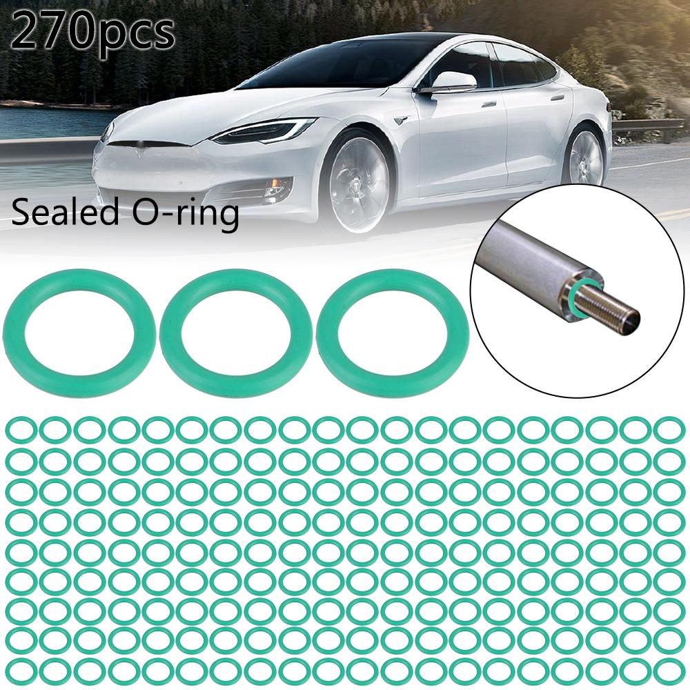 

Наборы резиновых колец для хладагента для кондиционера, инструменты для авторемонта автомобиля, уплотнительное кольцо для кондиционера, уплотнительные кольца 18 размеров, уплотнительные кольца для кондиционера HNBR, 270 шт.