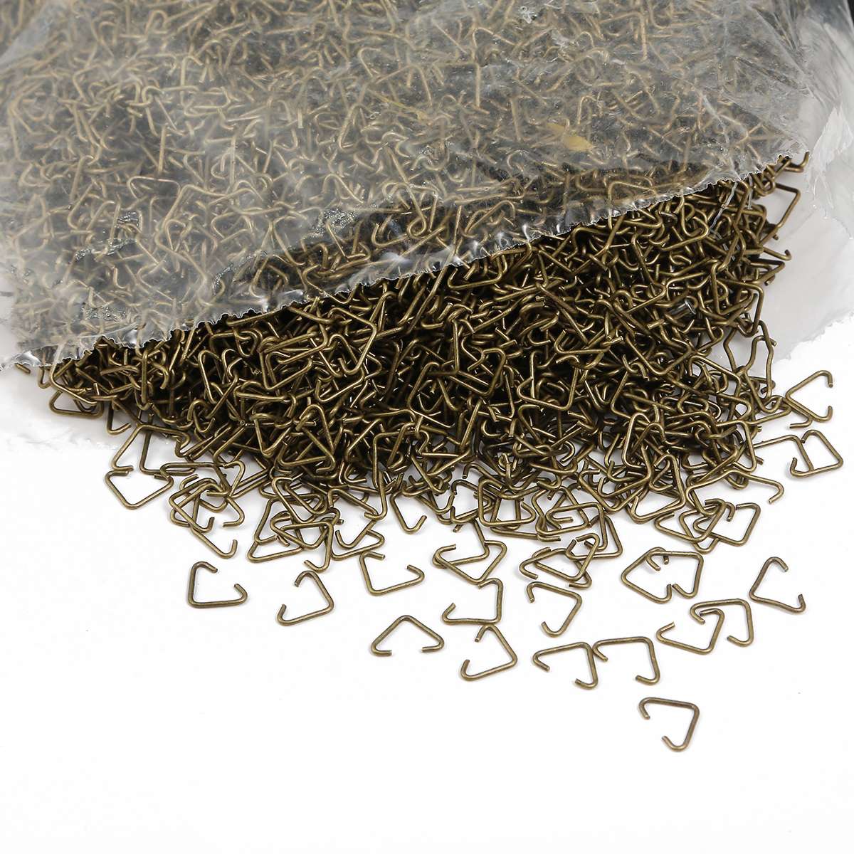 

100 шт., треугольные застежки, петли с пряжкой, кольца для прыжков, разъемные кольца, соединители, застежки, крючки для изготовления ювелирных изделий, аксессуары 100pcs бронзовый