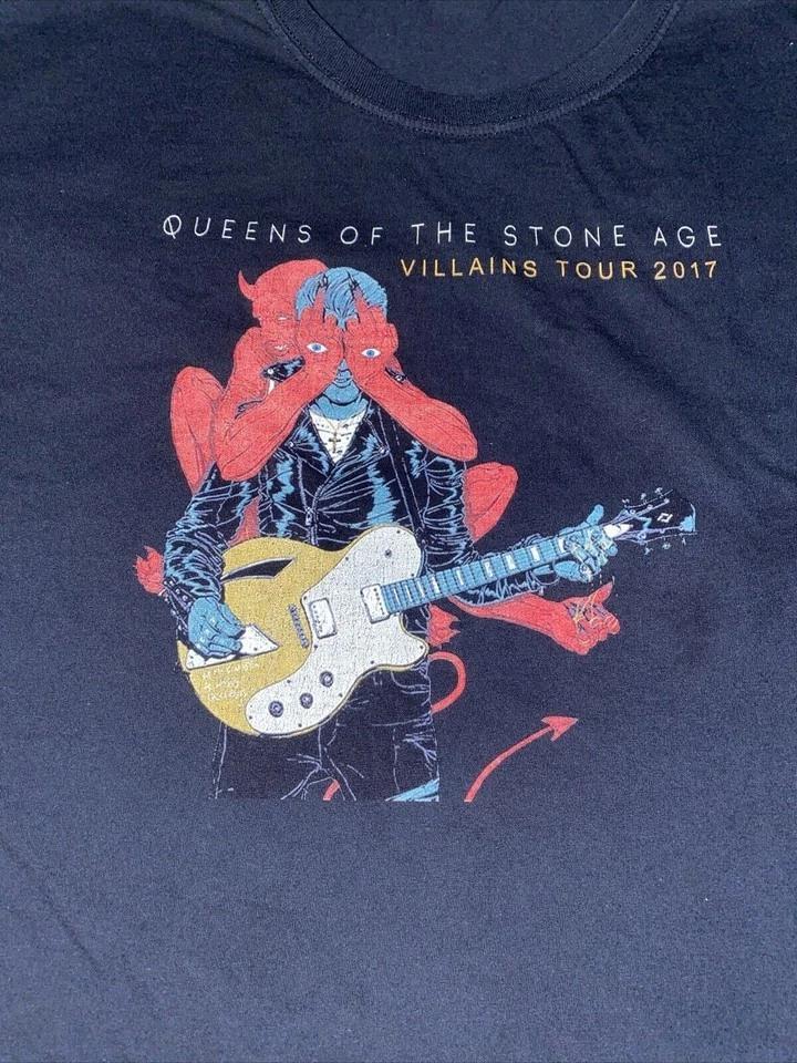 Queens of the Stone Age 2017 Villains Tour Shirt Black Unisex S-5XL E1328 S