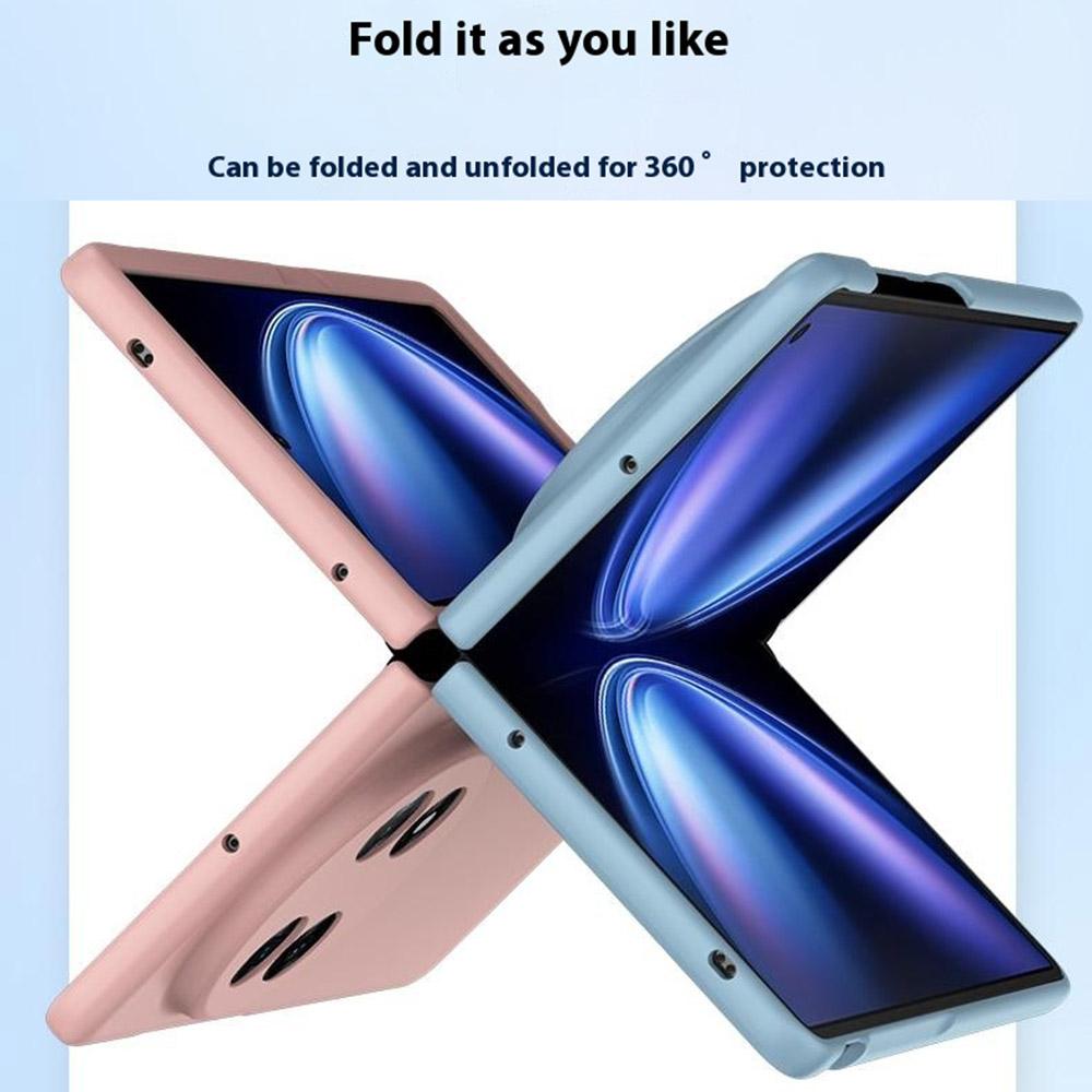 For vivo X Fold5 5G Case Skin-Touch Texture Hard PC Folding Phone Cover
