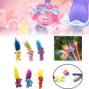 Boneca Troll de Plástico Encantadora em Desenho Animado Com Cabelos Fantasiosos Figura Retrô Para Colecionadores