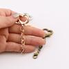 10Pcs Unique Alloy Heart Keyring Pendant Heart Shaped Clasp For Diy Projects