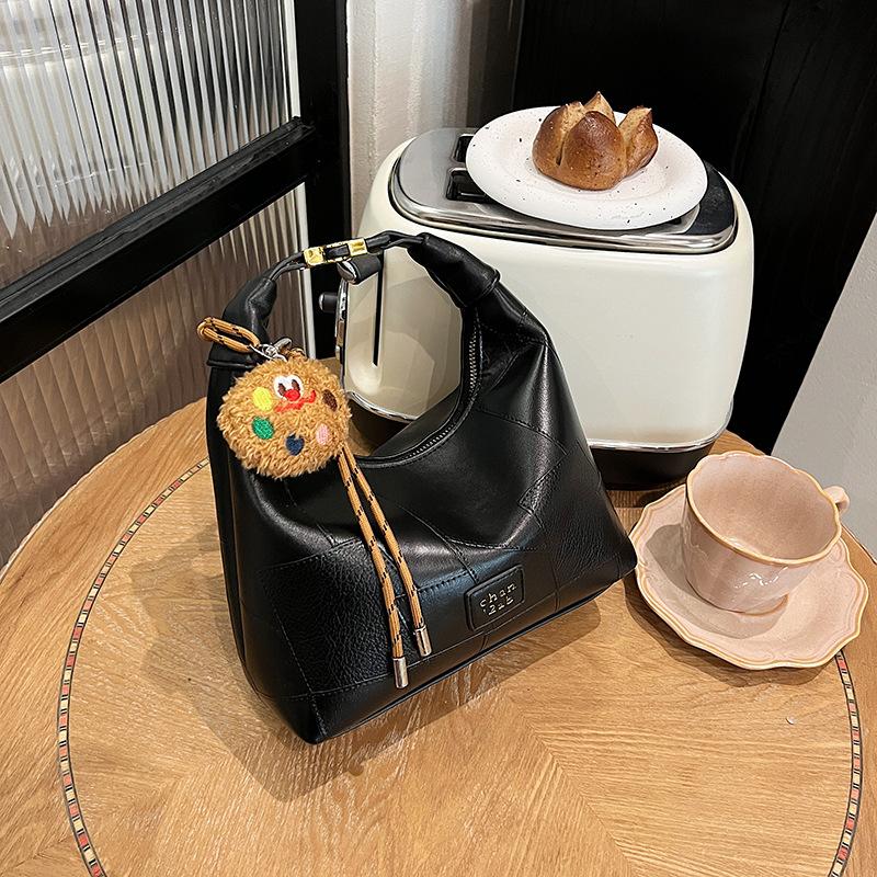 

Женская сумка через плечо, сумка-мессенджер для поездок на работу, сумка для пельменей, сумка через подмышку в стиле ретро чёрный