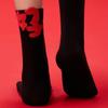 Blessing Words New Year Tube Socks Mid Calf Chinese Characters Zodiac Year Socks Comfortable Good Luck Red Cotton Socks Women