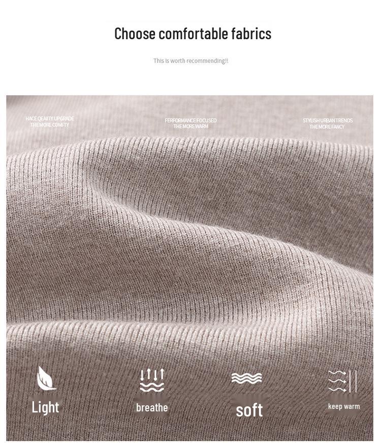 Maglione Jacquard da Uomo a Filo Fine - Collezione Autunno/Inverno 2025, Girocollo, Lavorazione a Maglia Comoda ed Elastica