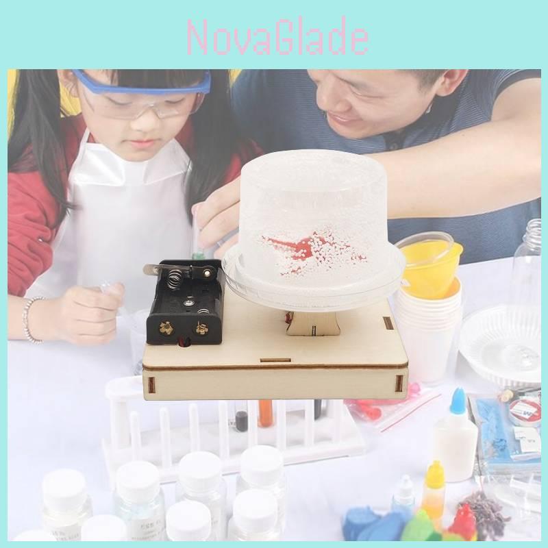 Educational Diy Electric Static Snow Toy Science Experiment Kit For Kids Wood Material
