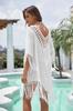 2024 Women Beach Dress Cover-Ups Swimsuit Beachwear Bathing Suit Swim Cape For Woman Summer Tunic Saida Praia