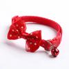 1PCS Adjustable Cat Dog Collars Cute Bow Tie With Bell Pendant Necklace Fashion Necktie Safety Buckle Pet Clothing Accessoreis