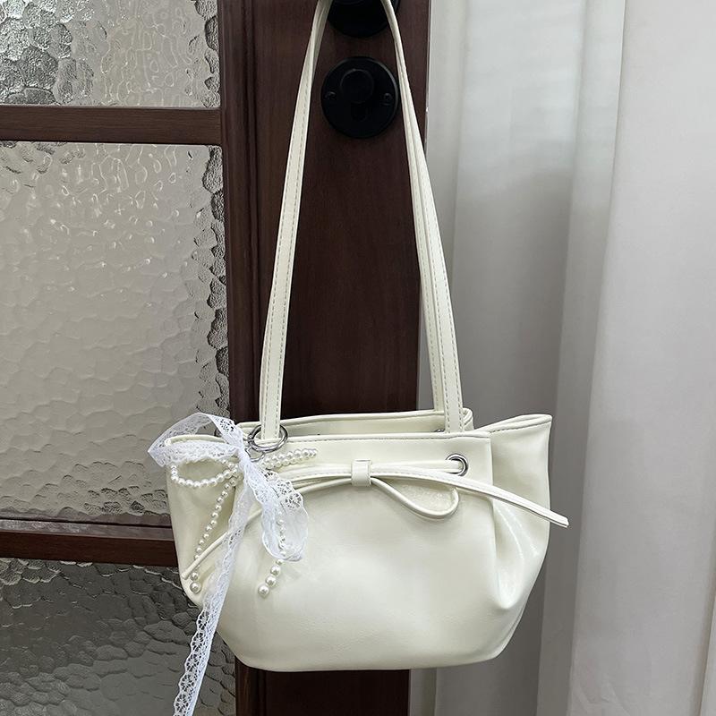 Handbag Women's Fashion Folded Bucket Bag 2025 New Simple Shoulder Women's Bag