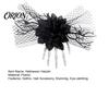 Halloween Hair Jewelry Gothic Skeleton Hand Flowers Clip with Black Mesh, Themed Accessories Skull Bone Claw Hairpin for Girls,Women, Party