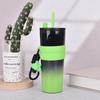 316 Stainless Steel Ice Cup, Big Mac Accompanying Vacuum Straw Cup, Outdoor with Lifting Rope, Portable Thermos Cup