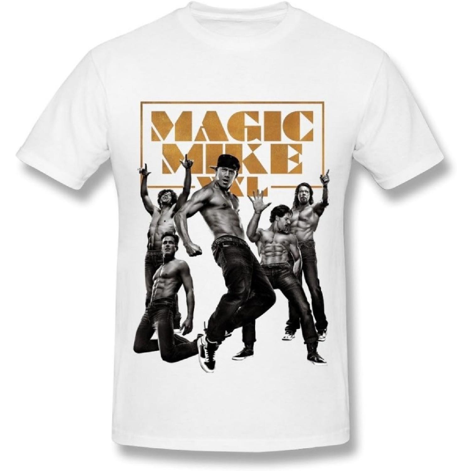 

CaiTian Men s Film Magic Mike XXL Poster T-Shirt XXXXXL білий