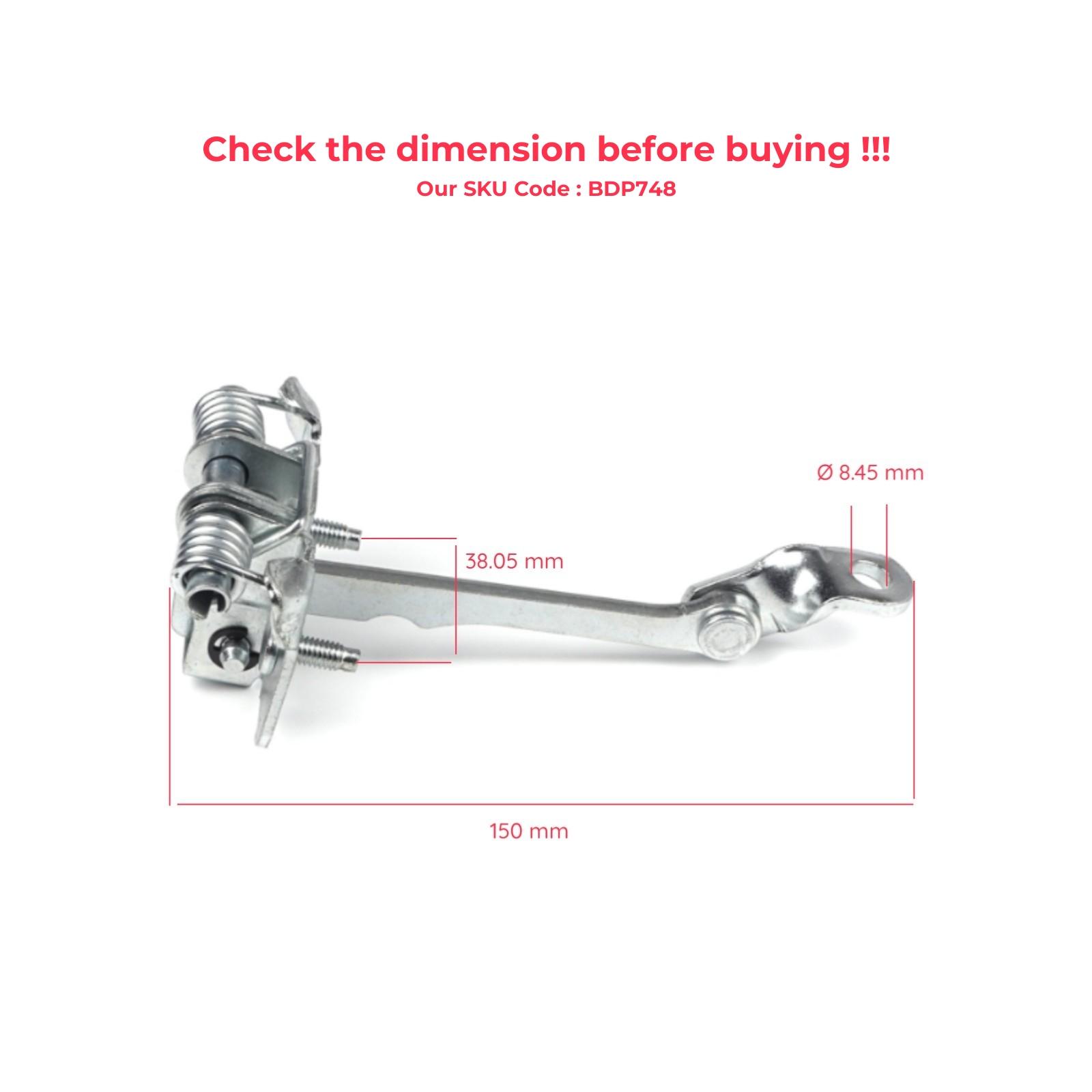 Arrêt Butée Sangle De Vérification Porte Renault Kangoo 1997-2010 - Métal Argent, Référence 7700303548