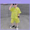 Trendy Boys Summer Outfit Set With Soft Cotton Polo Shirt And Shorts For Ages 3 To 8