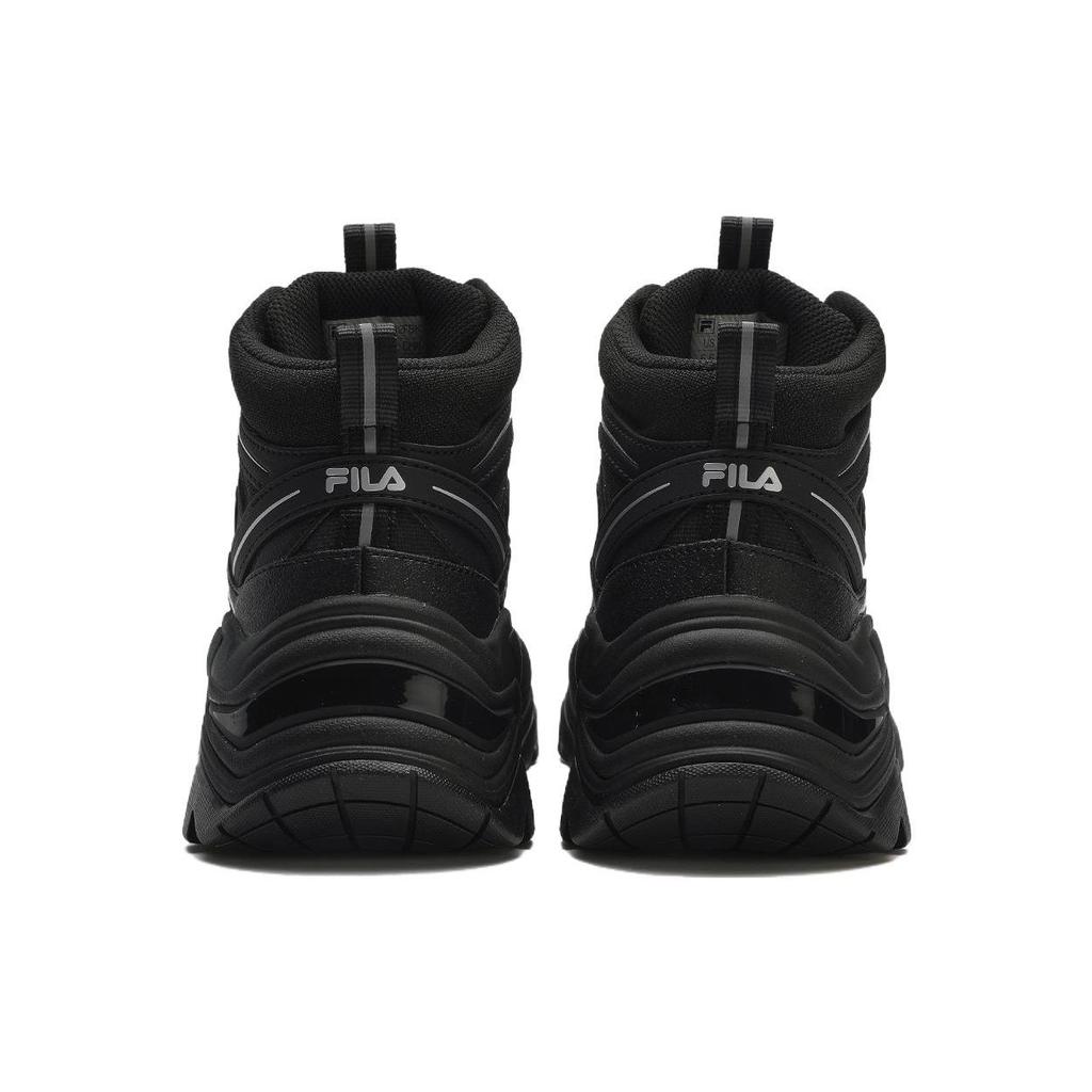 Fila Sofia 1S Fishbone Mid Mesh Synthetic Leather TPU Sports Comfort Casual Shoes Women Sneaker Black F12W341112FBK