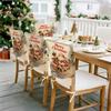 2/4/12pcs/set Merry Christmas Santa Claus Chair Cover Table Decoration Dining Seat Chair Covers Dining Room Bar Party Banquate