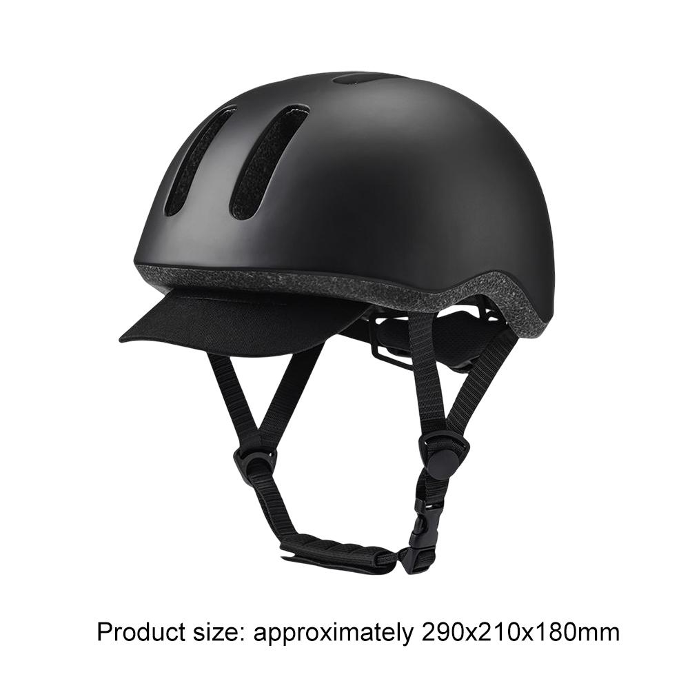 Cycling Helmet Breathable Lightweight with Brim Protection Gear for Bike Electric Scooter Adjustable Protective Helmet
