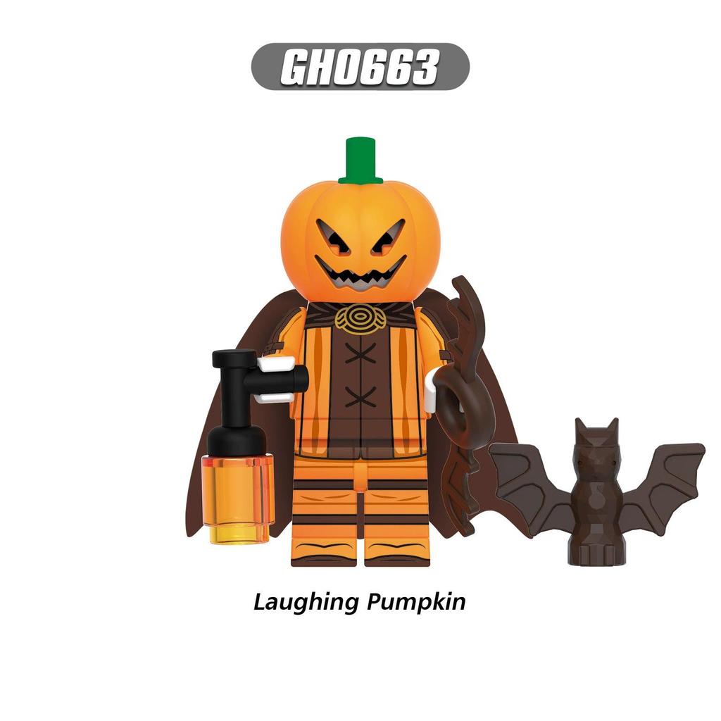 Halloween Pumpkin Zombie Minifigure Building Blocks Toy Set KF6175 6176 PG8171 PG8174.