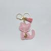 1PC Key Rings Cute Cartoon Gifts For Girls Cat Keychain Fashion PU Leather Key With Tassels Bags Multiple Options Available