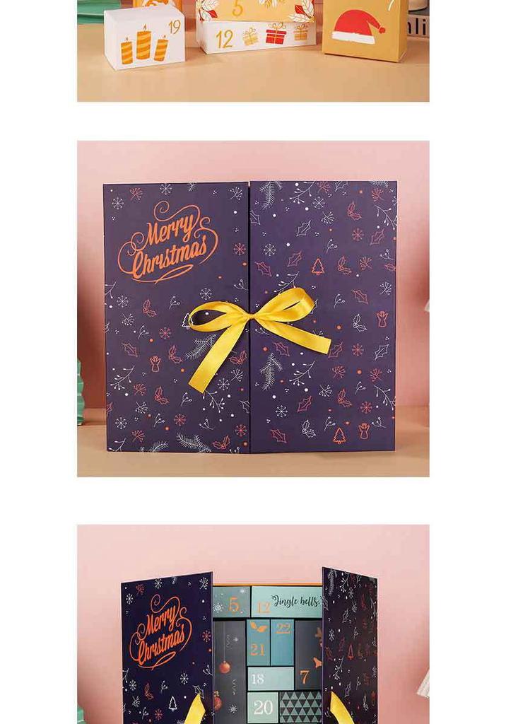 2025 Weihnachtskalender Countdown-Geschenkbox - Leer und Ideal für Kleine Überraschungen