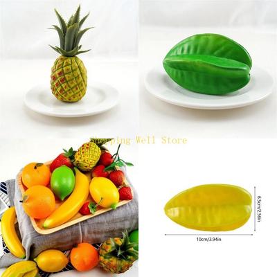 KX4B Fake Fruit 24 Kind of Fruit, for Parties Table Decorations Photography Props