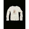 Plus-Size Korean Women's Early Autumn New Style T-Shirt with Portrait Print, Round Neck, Long Sleeves, Versatile, Casual, Slimming Top
