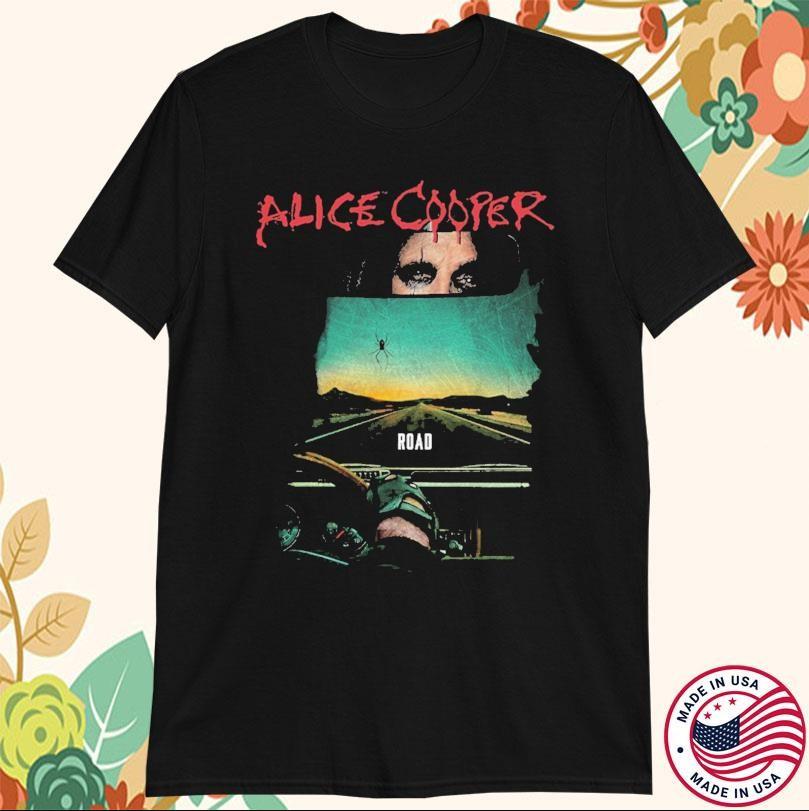 Alice Cooper Road Album Cover T-shirt Size S-4XL