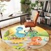 1pc dinosaur landscape Round Chair mat Area Rug - Non-Slip, Floor Mat for Office, Bedroom, and Indoor Decor c1125364