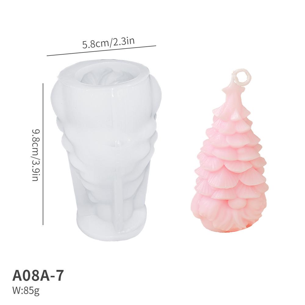 2024 Christmas Gnome Candle & Tree Diffuser Mold: 3D DIY Silicone for Plaster & Stone