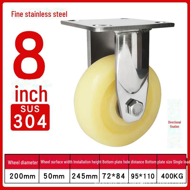 Robustes, wasserdichtes Nylon-Lenkrad aus Edelstahl 304 mit Bremse (4", 5", 6", 8").