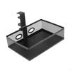 Desk Organizer Serving Tray Metal Sturdy Under Drawer Table Storage Basket for Home